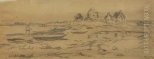 Hameau De Pecheurs by Leon Duval-Gozlan
