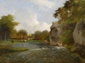 Fishermen Fly Fishing