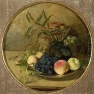 Still Life Of Fruit In A Pewter Dish