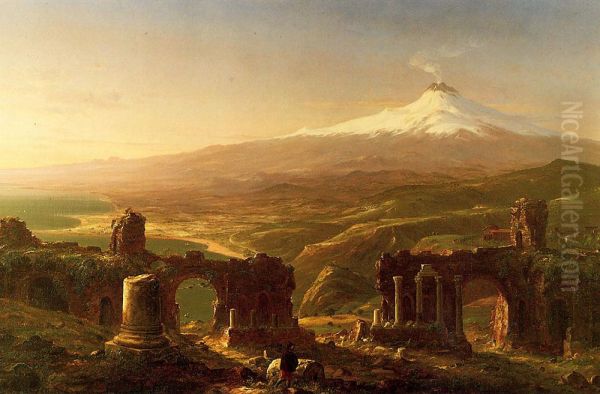 Mount Etna from Taormina - view 1