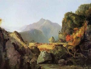 Landscape Scene from 'The Last of the Mohicans' by Thomas Cole