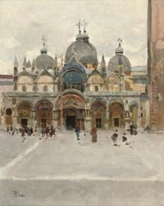 The Basilica Di San Marco, Venice by Frank Duveneck