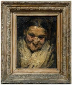 An Old Woman by Frank Duveneck