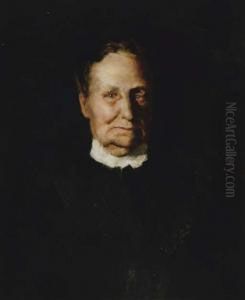 Portrait Of An Elderly Woman by Frank Duveneck