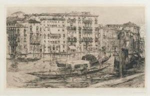[view Of The Grand Canal, Venice] by Frank Duveneck