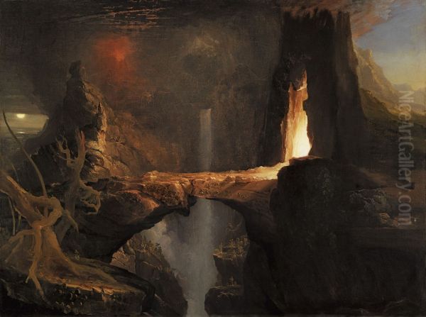 Expulsion - Moon and Firelight - view 1