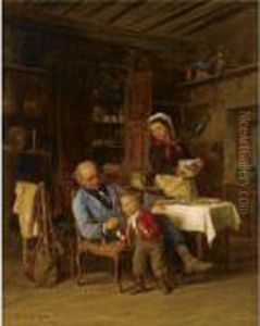 The First Smoke by Theophile-Emmanuel Duverger