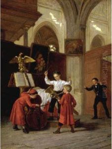The Concert by Theophile-Emmanuel Duverger