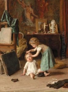 A Touch Of Pampering by Theophile-Emmanuel Duverger