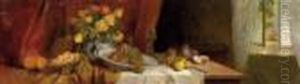 Stillleben Mit Blumen Und
Fruchten by Carl Duxa