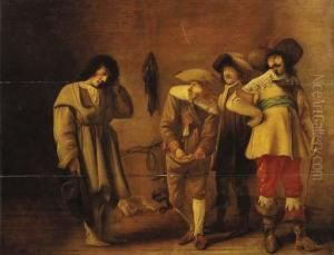 A Youth Mocked By Officers In A Guardroom
