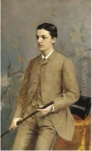 Portrait Of A Young Gentleman by Franz Dvorak