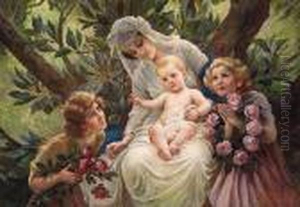 A Floral Tribute To A Mother And Child - view 1