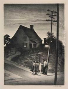 Dusk, Staten Island by Mabel Dwight