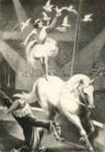Circus (circus, White Horse) by Mabel Dwight
