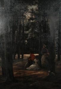 A Rest In The Forest by Josephus Laurentius Dyckmans