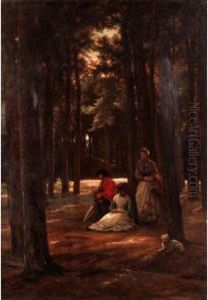 A Rest In The Forest by Josephus Laurentius Dyckmans