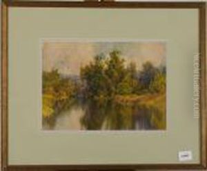 River Landscape Inautumn by Hezekiah Anthony Dyer