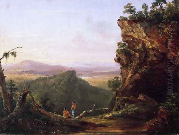 Indians Viewing Landscape - view 1