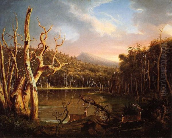 Lake with Dead Trees - view 1