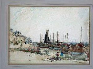 East Coast Fishing Village by Robert Eadie