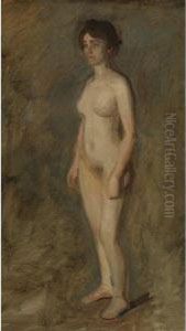 Standing Female Nude by Thomas Cowperthwait Eakins