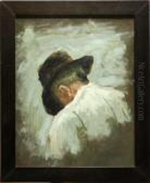 Study Of A Man's Head - view 1
