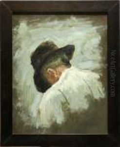 Study Of A Man's Head by Thomas Cowperthwait Eakins