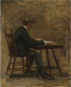 The Timer (study For "between Rounds") by Thomas Cowperthwait Eakins