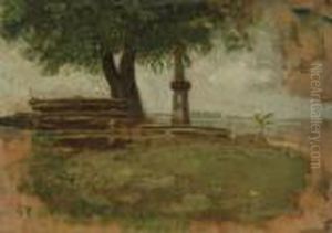 The Tree (study For "mending The Net") by Thomas Cowperthwait Eakins