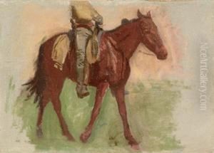 Sketch For "cowboys In The Badlands"