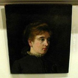 Portrait Of A Young Girl by Thomas Cowperthwait Eakins