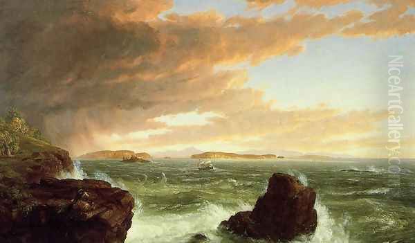 View Across Frenchman's Bay from Mount Desert Island, After a Squall - view 1