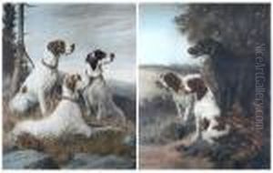 A Retriever And Spaniels by Maud Earl