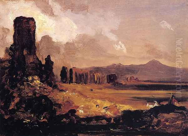 Campagna di Roma (study for 'Aqueduct near Rome') - view 1
