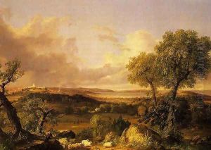 View of Boston by Thomas Cole