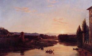 Sunset of the Arno by Thomas Cole