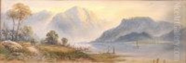 An Extensive Mountainous Lake Landscape - view 1