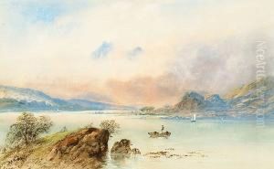 Fishing From A Boat In A Highland Loch