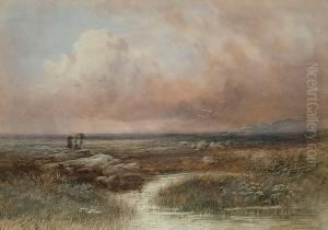 Figures In A Moorland Landscape