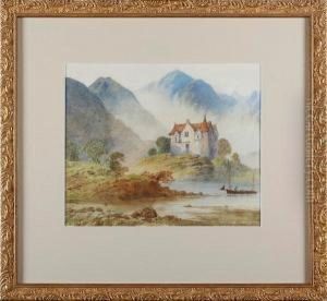 Cottage In Mountains by Henry Earp