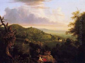 View of Monte Video, Seat of Daniel Wadsworth, Esq. by Thomas Cole