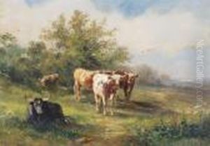 Cattle On The Heath by Henry Earp