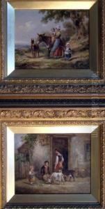 'donkey Rides' & 'at The Cottage Door' by Henry Earp