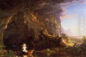 The Voyage of Life, Childhood by Thomas Cole