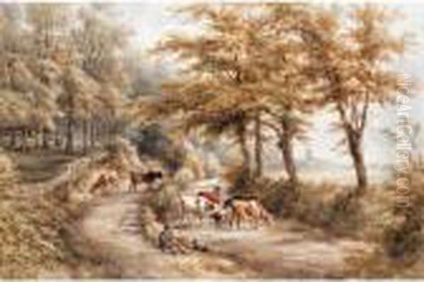Landscape With Cattle And A Cathedral In The Distance - view 1