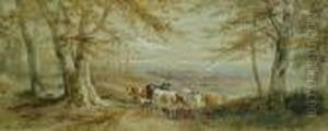 Droving Cattle by Henry Earp