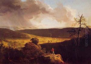 View of L'Esperance on the Schoharie River by Thomas Cole