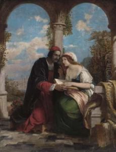 Abelard And Heloise On A Terrace by Charles Lock Eastlake