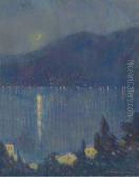 Nocturne, Lake Como - view 1